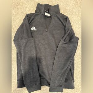 adidas Men’s Charcoal Half-Zip Performance Sweater